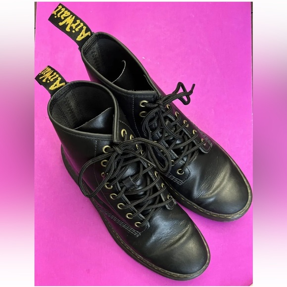 Dr. “Doc” Martens Zavala Boots Black 8 Eye Lace up. Womans 9 Men 8. One Blemish - Picture 2 of 16